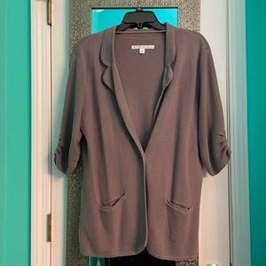 Purple LC Lauren Conrad Sweater Blazer